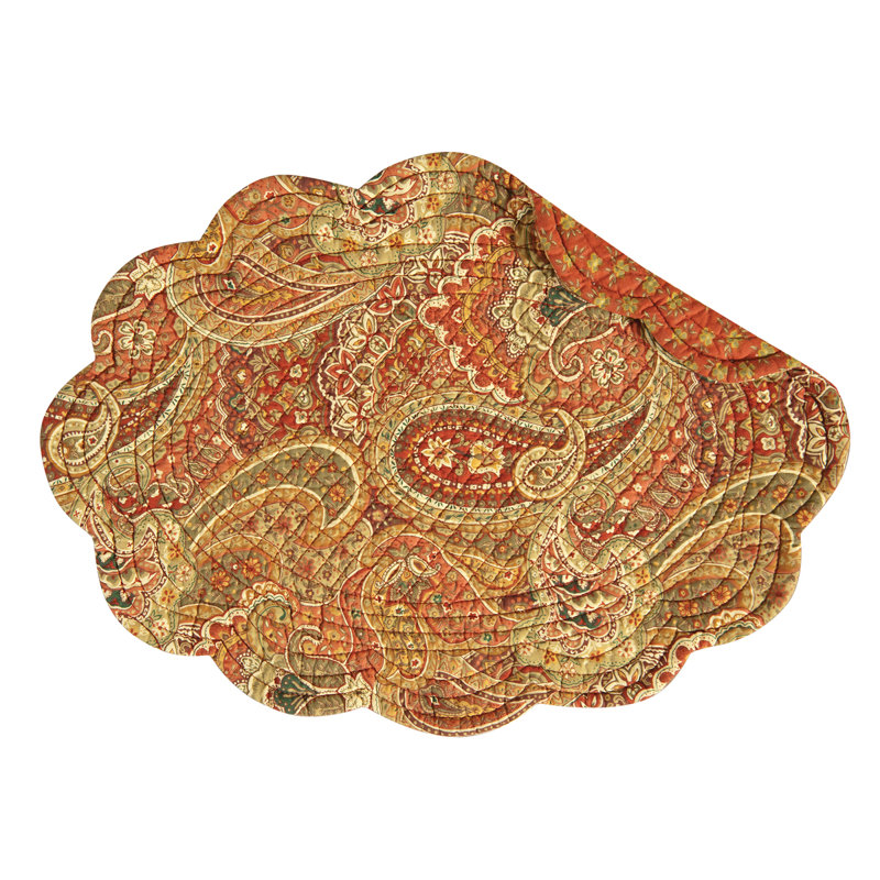 Alcott Hill Devon Cotton Quilted Oval Placemat & Reviews Wayfair